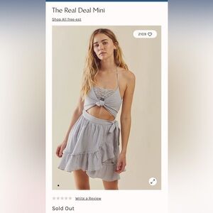 Free People The Real Deal Mini in Rose Smoke size M